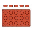 【メール便配送可能】ガストロフレックス 丸平プチフール(1枚)2579.16【業務用】【お菓子型】