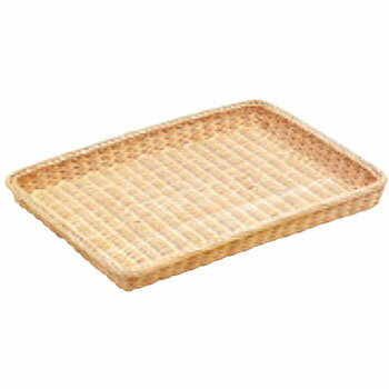 籐製 浅型パンカゴ 42号 16-732W 白【業務用】【籐かご】【パンかご】