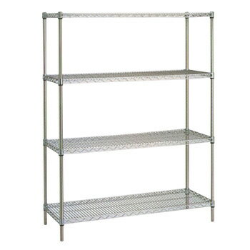 スーパーエレクターシェルフ 4段 P1590×BS1220【代引き不可】【エレクターラック】【収納ラック】【棚】