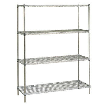 18-8 ステンレスエレクターシェルフ 5段 PS1390×SMS1220【代引き不可】【エレクターラック】【収納ラック】【棚】