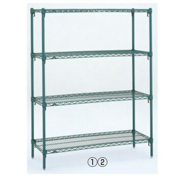 メトロ スーパーアジャスタブルシール3 シェルフ 5段 A2448NK2・54PK2【代引き不可】【エレクターラック】【収納ラック】【棚】