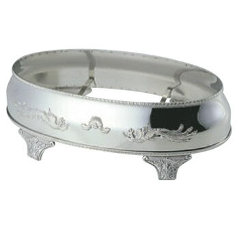 UK 18-8 V型 魚飾台 22インチ用【代引き不可】【シルバートレー】【お盆】【トレイ】