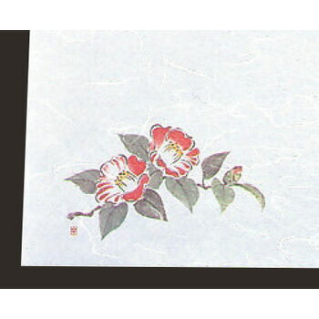 尺三 懐石まっと 抗菌遠赤和紙(100枚入)WS-2 椿【敷マット】【懐石料理】