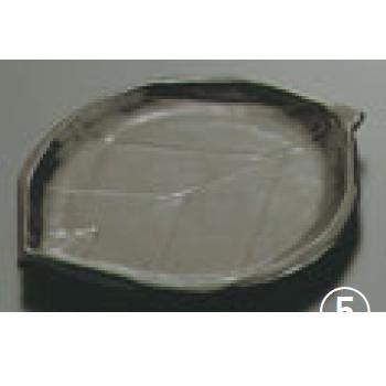 陶板焼 ニュー木の葉 T-2 小 黒【 陶板焼】【卓上焼】