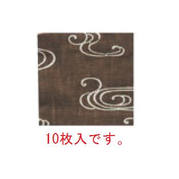 和風コースター(10枚入)B0046 観世水 茶【コースター】