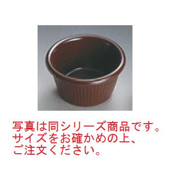 ジェスナーラメキン ストライプ(メラミン)0384A ブラウン 4oz【ラメキン】【ラムカン】