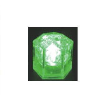 光る氷 ライトキューブ 光る氷 ライトキューブ・クリスタル(24入)グリーン【保冷材】
