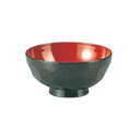 亀甲 汁椀 黒内朱 4寸 7-104-17 ABS樹脂【卓上用品】【和食器】【漆器】