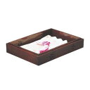 木製 衣装盆 ムク スカシ入り 605×420×85【衣装入れ】【浴衣入れ】【ホテル旅館用品】【客室備品】