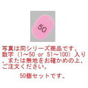 番号札 大(50個セット)無地 ピンク 11809【番号札】(3)