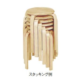 スツール W-1030BR ブラウン【代引き不可】【木製スツール】【椅子】【飲食店備品】【ホール備品】 [2]