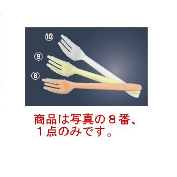 ※当配送方法は同梱、代引き、時間指定不可（ポスト投函）となります。 ※他の商品と同時にご注文頂いた場合には送料が発生致します。 ※商品の配送目安は出荷後2～3日となりますが、北海道や沖縄、離島の場合には1週間程度必要となる場合がございます。 商品は写真の8番、1点のみです。 清潔で丈夫なシリコン素材。 やわらかいので介護食や離乳食に最適！！ ●金属製のフォークと違って麺などがすべりにくく、すくいやすいフォークです。 【全長】203mm 【皿幅】28mm 【重さ】20g 【ハンドル・フォーク材質】シリコンゴム 【芯材質】ナイロン6 【耐熱温度】170℃ 店舗用識別コード：7641410 #recommend#