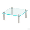 【送料無料】アクリルステージ 正方形 100mm×100mm×板厚5.0mm【メール便】【ディスプレイ】【アクリル製台】【アクリルの台】【スタンド】【展示台】【脚付き】【コレクション】【透明】【クリア】【アクリル板】