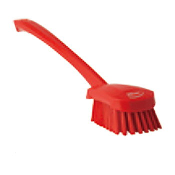 ヴァイカン 4186 ロングハンドルブラシ 赤 ハード