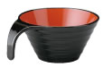 TA　耐熱トッティーリップル椀　黒内朱 VK−68−1【茶碗】【宴会用】【汁椀】【お味噌汁用】【お吸い物用..