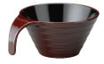 TA　耐熱トッティーリップル椀　新溜内黒 VK−68−4【茶碗】【宴会用】【汁椀】【お味噌汁用】【お吸い物..