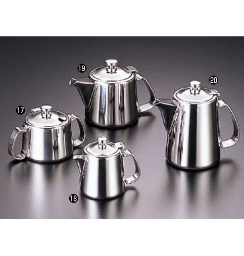 UK18-8 T型ティーポット 3人用【喫茶用品】【珈琲】【ステンレス】【業務用厨房機器厨房用品専門店】
