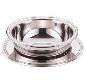 UK18-8 ロイヤル フィンガーボール ソーサー【バイキング用品 ビュッフェ用品】【指洗い】【フィンガーボウル】【ステンレス】【業務用厨房機器厨房用品専門店】