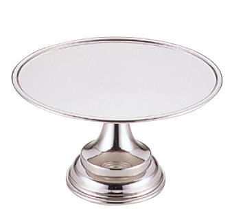 UK18-8 フラット ケーキスタンド 14インチ【バイキング用品 ビュッフェ用品】【ステンレス】【ケーキ皿】【飾り付け用】【業務用厨房機器厨房用品専門店】