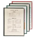 ■お得な10個セット■メニューブック ABW-11・4P 黒【お品書き】【メニューカバー】【シンビ】【おしながき】【メニュー表】【献立表】【クリアファイル】【B4】【業務用厨房機器厨房用品専門店】■お得な10個セット■