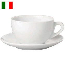 Verona(ヴェローナ)商品名3300-0510 カフェラテ碗皿サイズ：137×110×H65mm容量：350ml ■■■■配送についての注意■■■■■ ・運送業者の運転手さんは原則1人の為、中型、大型商品の荷下ろしが出来ませんので、 配達当日は荷下ろしできるように、 人手をご用意下さい。 ・3～4人で持ち運ぶ事が困難な重量物の商品は支店止めとなります （支店止めの場合はご足労ですが、お近くの営業所までお引き取りに行っていただくかたちになります）