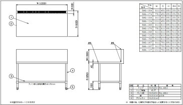 マルゼン ガスコンロ台（430ブリームシリーズ） BWG-074【ガス台】【業務用作業台】【作業台ステンレス】【厨房用作業台】【ステンレス台】