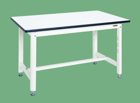 【個人宅配送不可】中量作業台・扇形支柱（パールホワイト） KF-49W【代引き不可】