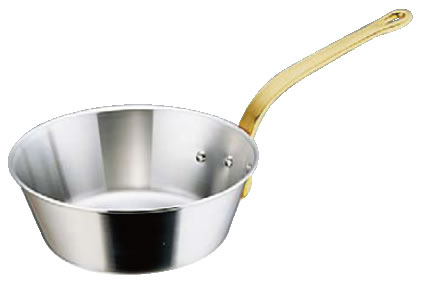 SAスーパーデンジ テーパーパン 27cm【ステンレス片手鍋】【電磁調理器対応】【IH対応】【業務用鍋】【SUPERDENJI】【業務用厨房機器厨房用品専門店】