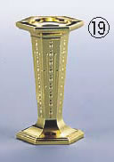 六角ウェディング・ケーキピラー ゴールド PP8330【ウエディング用品 ランプ キャンドル】【バンケットウェア】【業務用厨房機器厨房用品専門店】