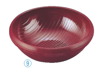 メラミン木目サラダボール 溜 756S-T 小【ボウル】【ボール】【業務用厨房機器厨房用品専門店】