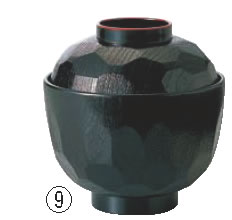 ■お得な10個セット■亀甲小吸椀 黒天朱 32600180 耐熱ABS製【茶碗】【汁椀】【汁入れ】【業務用厨房機器厨房用品専門店】■お得な10個セット■