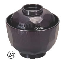 ニュー3.2寸亀甲小吸椀 溜 1-178-10【茶碗】【汁椀】【汁入れ】【業務用厨房機器厨房用品専門店】