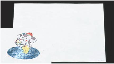 遠赤抗菌和紙尺3お子様懐石まっと100枚わんちゃんWO-1【敷紙】【子供用テーブルマット】【業務用厨房機器厨房用品専門店】