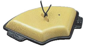 アルミ扇陶板鍋 金吹 【鍋料理】【フタ付き】【蓋付き】【業務用厨房機器厨房用品専門店】