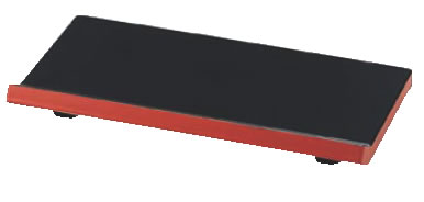 8寸 DX盛台 (小) 黒渕朱 70015180 【寿司皿】【料理演出用品】【業務用厨房機器厨房用品専門店】