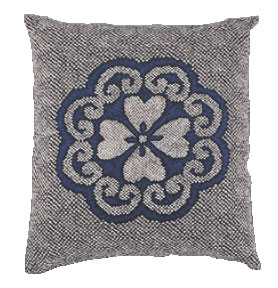 ■お得な10個セット■綿 座布団IT 花かなこ132 青 550×510 カバーのみ【座布団】【ざぶとん】【座クッション】【業務用厨房機器厨房用品専門店】■お得...