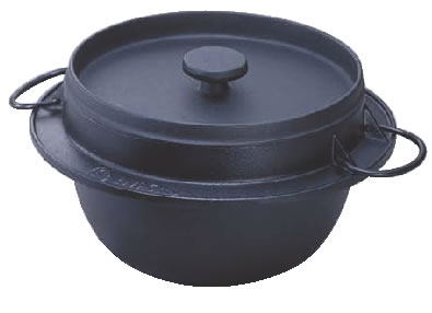 岩鋳 鋳鉄ごはん鍋 21-084 (2合炊)【ライスクッカー】【ライス・ボイラー】【業務用厨房機器厨房用品専..