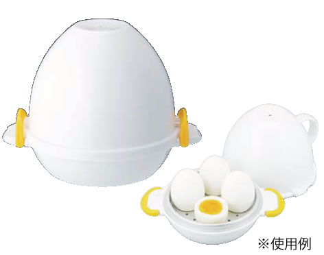 レンジでらくチン! ゆでたまご4個用 RE-279【電子レンジ対応】【業務用厨房機器厨房用品専門店】のサムネイル