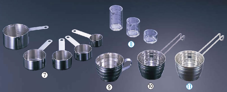 エコクリーン 18-0湯せん用計量カップ 200cc【水マス】【業務用厨房機器厨房用品専門店】