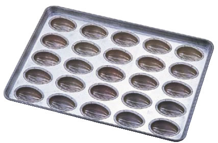 シリコン加工 アーモンドショコラ天板 25連 【シリコン加工 タルト型】【ケーキ型 洋菓子焼型 】【製菓用品 製パン用品】【フレキシブルモルド 天板型】【業務用厨房機器厨房用品専門店】