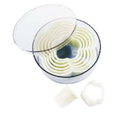 デバイヤー 樹脂製パテ抜 花形ギザ 8PCSセット 4303.10 【製菓用品 洋菓子焼型 】【パテ抜 クッキー抜き型】【De BUYER】【業務用厨房機器厨房用品専門店】