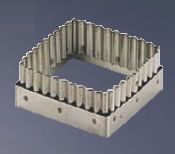 マトファ 抜型角ギザ 150312 (ステンレス) 80mm 【製菓用品 洋菓子焼型 】【パテ抜 クッキー抜き型】【MATFER】【業務用厨房機器厨房用品専門店】