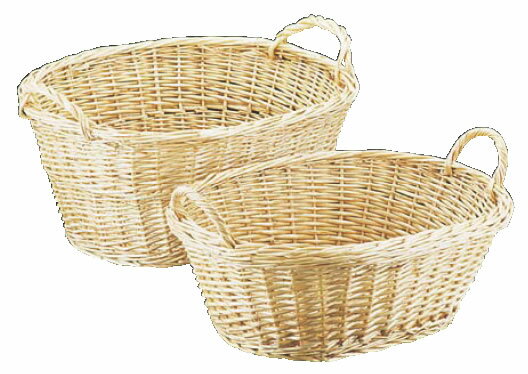 柳 パンカゴ小判耳付 小 16-759S 【かご バスケット】【製菓用品 製パン用品】【業務用厨房機器厨房用品専門店】