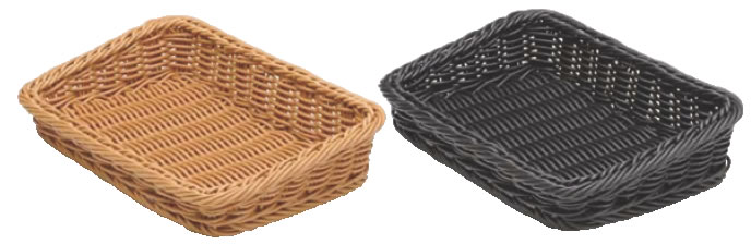 樹脂製太渕ディスプレイかご 傾斜型 小 茶 91-028A 【かご バスケット】【製菓用品 製パン用品】【販売トレー バスケット POP】【業務用厨房機器厨房用品専門店】