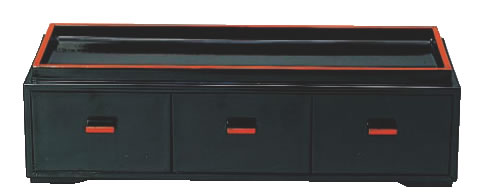 カスター&ティーパック 黒(ABS) 86012320 【サービス用品】【お茶用品】【業務用厨房機器厨房用品専門店】