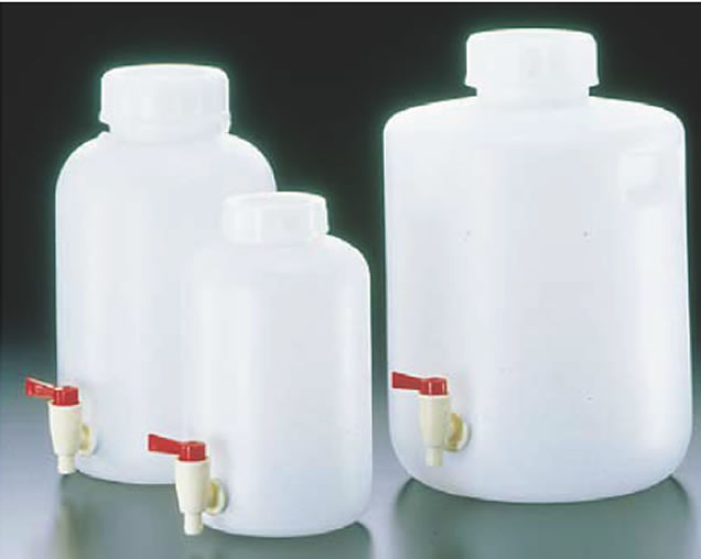 PE広口下口活栓付瓶 2097 20L 【ウォータークーラー】【喫茶用品】【業務用厨房機器厨房用品専門店】