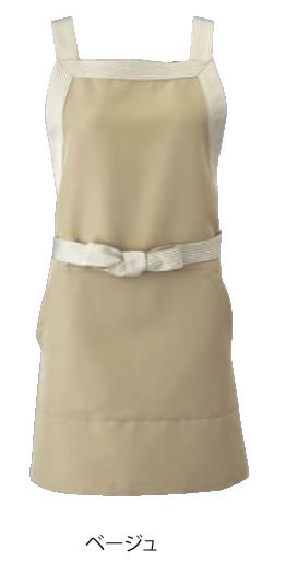 エプロン EA-1874 (ベージュ) M【前掛け】【白衣 ユニフォーム 作業着】【飲食店用】【業務用厨房機器厨房用品専門店】
