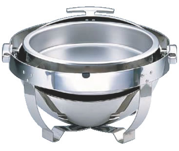 KINGO 丸回転カバー式チェーフィング A6710(フルオープン)【代引き不可】【バイキング ビュッフェ】【バンケットウェア】【チェーフィング ウォーマー】【スタンド】【飾り台】【業務用厨房機器厨房用品専門店】