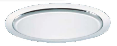 UK18-8プレーンタイプ小判皿 10インチ【バイキング ビュッフェ】【バンケットウェア】【皿】【18-8ステンレス】【業務用厨房機器厨房用品専門店】