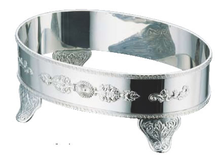 UK18-8S型小判飾台 24インチ用 [菊]【バイキング ビュッフェ】【バンケットウェア】【皿】【18-8ステンレス】【業務用厨房機器厨房用品専門店】